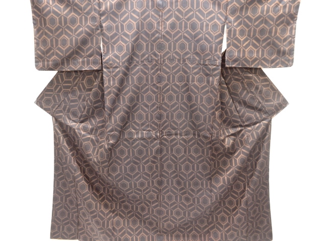 Japanese Kimono / Tsumugi Omeshi Silk